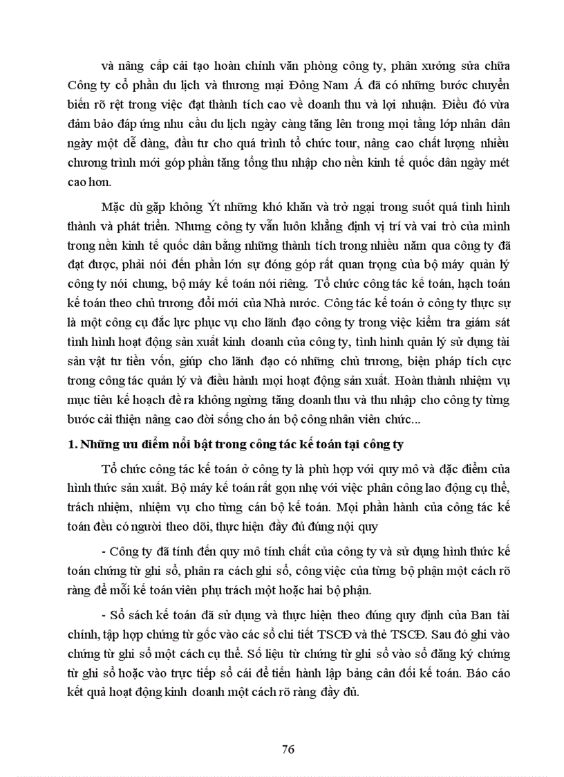 image for page Tổ chức hạch toán tài sản cố định với những vấn đề về quản lý và nâng cao hiệu quả sử dụng tài sản cố định tại Công ty cổ phần Du Lịch và Thương Mại Đông Nam á 1