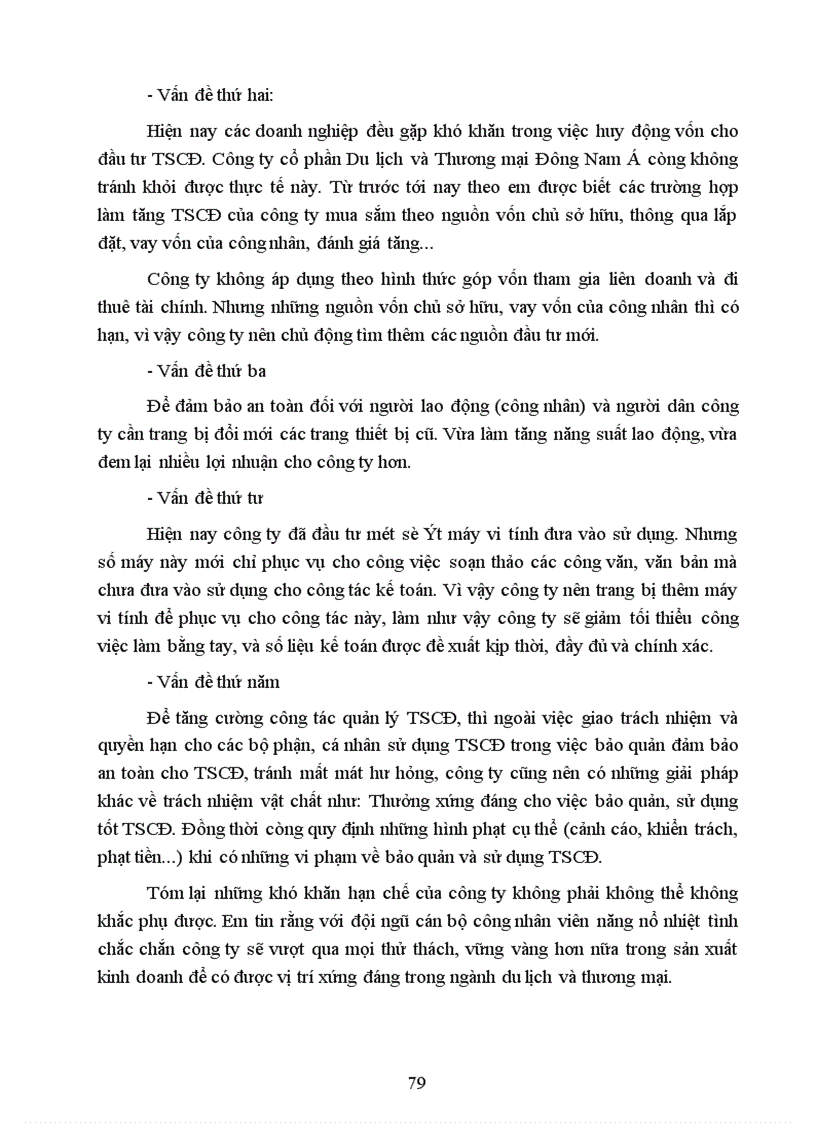 image for page Tổ chức hạch toán tài sản cố định với những vấn đề về quản lý và nâng cao hiệu quả sử dụng tài sản cố định tại Công ty cổ phần Du Lịch và Thương Mại Đông Nam á 1