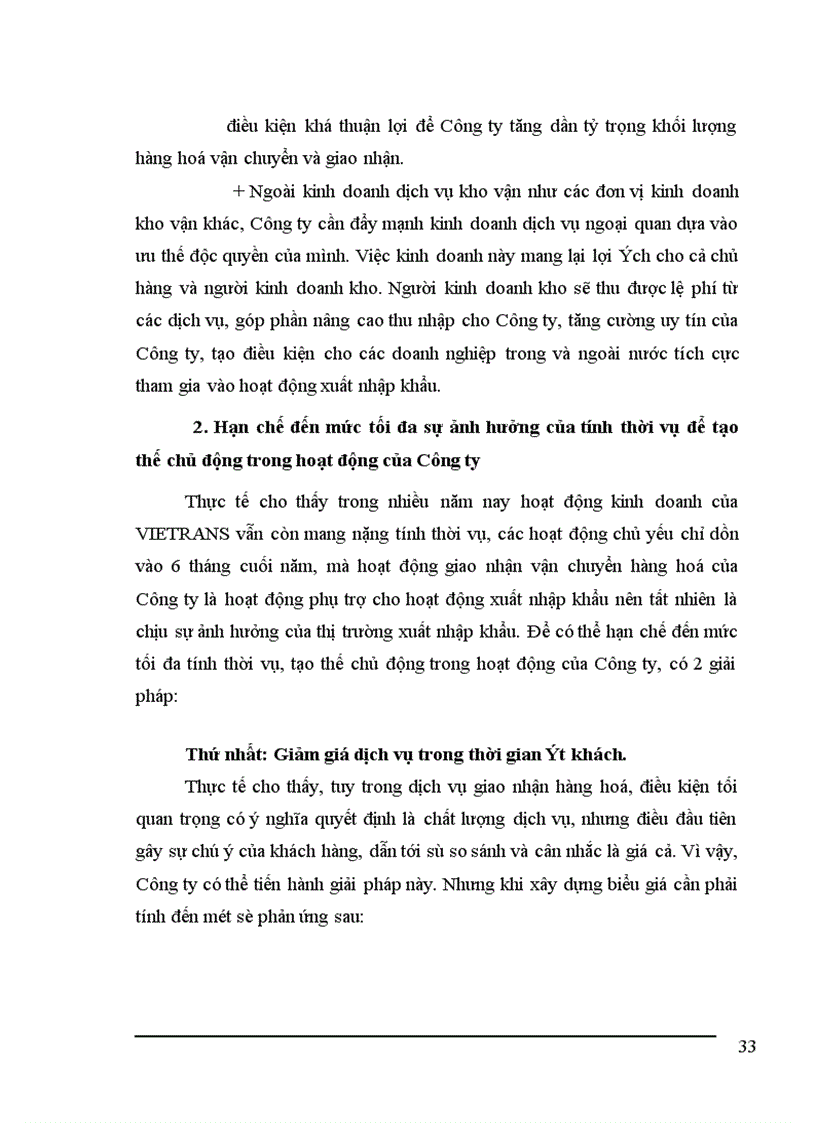 image for page Tình hình hoạt động kinh doanh dịch vụ giao nhận kho vận tại Vietrans