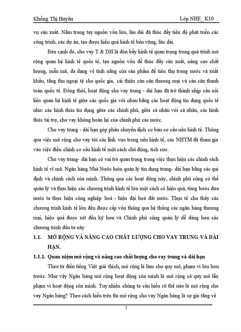 image for page Giải pháp nâng cao chất lượng cho vay trung và dài hạn tại ngân hàng đầu tư và phát triển việt nam chi nhánh hai bà trưng 1