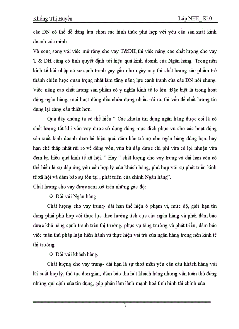 image for page Giải pháp nâng cao chất lượng cho vay trung và dài hạn tại ngân hàng đầu tư và phát triển việt nam chi nhánh hai bà trưng 1