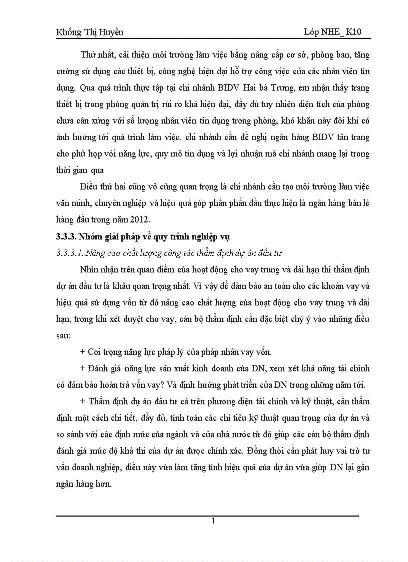 image for page Giải pháp nâng cao chất lượng cho vay trung và dài hạn tại ngân hàng đầu tư và phát triển việt nam chi nhánh hai bà trưng 1