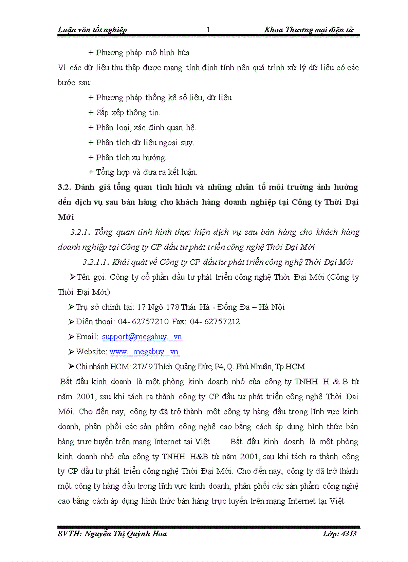 image for page Hoàn thiện dịch vụ sau bán cho khách hàng doanh nghiệp tại Công ty CP đầu tư phát triển công nghệ Thời Đại Mới 1