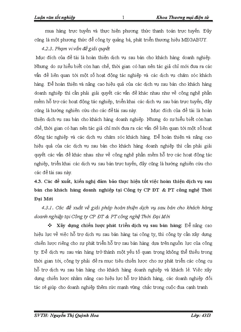 image for page Hoàn thiện dịch vụ sau bán cho khách hàng doanh nghiệp tại Công ty CP đầu tư phát triển công nghệ Thời Đại Mới 1