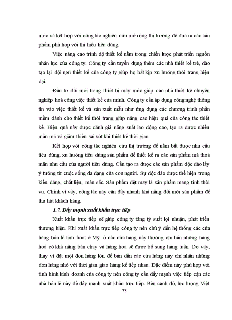 image for page Giải pháp đẩy mạnh xuất khẩu hàng dệt may của Công ty XNK dệt may sang thị trường Mỹ