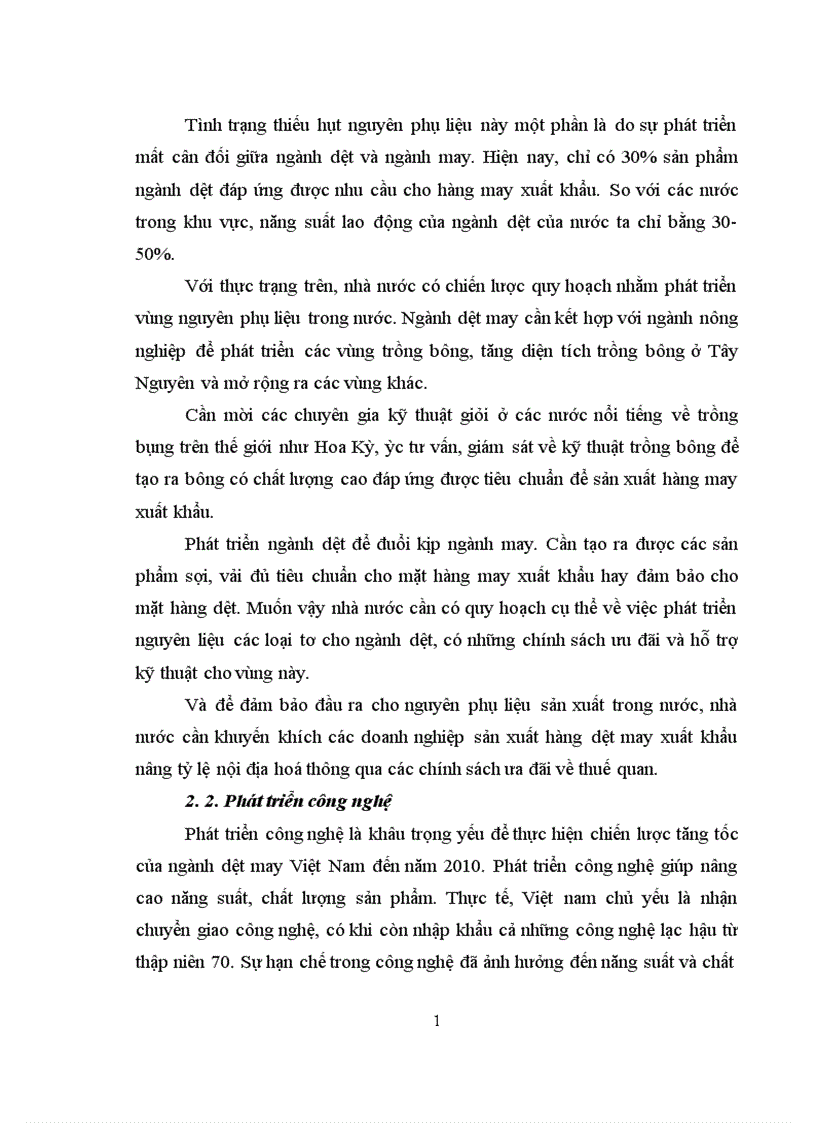 image for page Giải pháp đẩy mạnh xuất khẩu hàng dệt may của Công ty XNK dệt may sang thị trường Mỹ