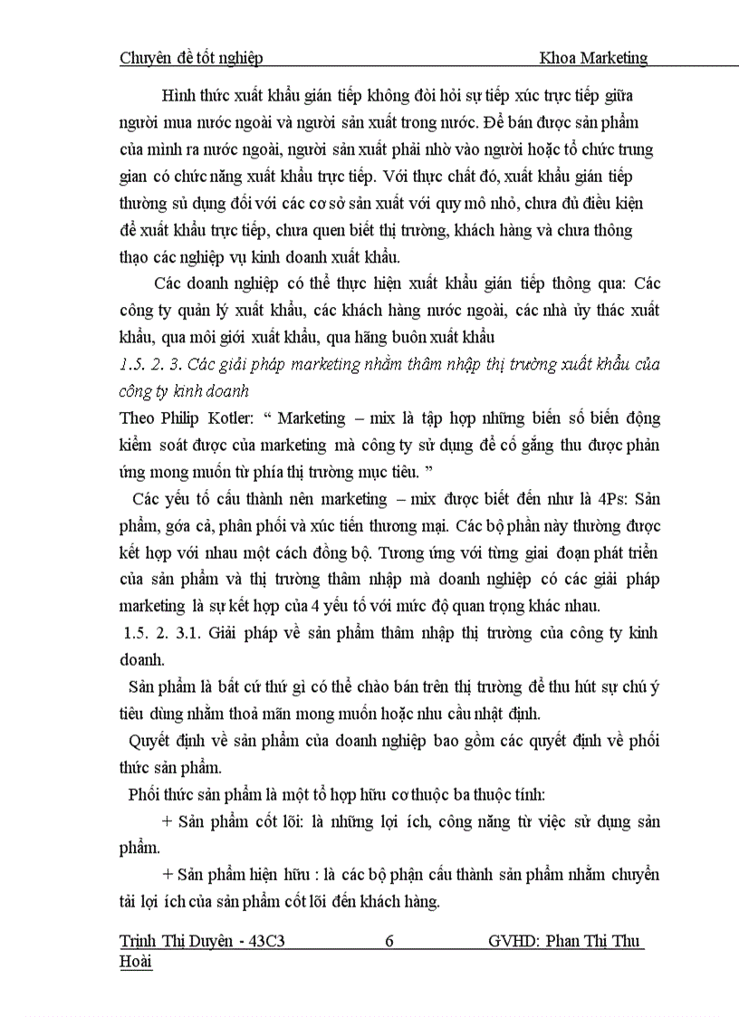 image for page Giải pháp marketing thâm nhập thị trường sản phẩm may mặc sang thị trường EU của công ty cổ phần may Trường Sơn 1