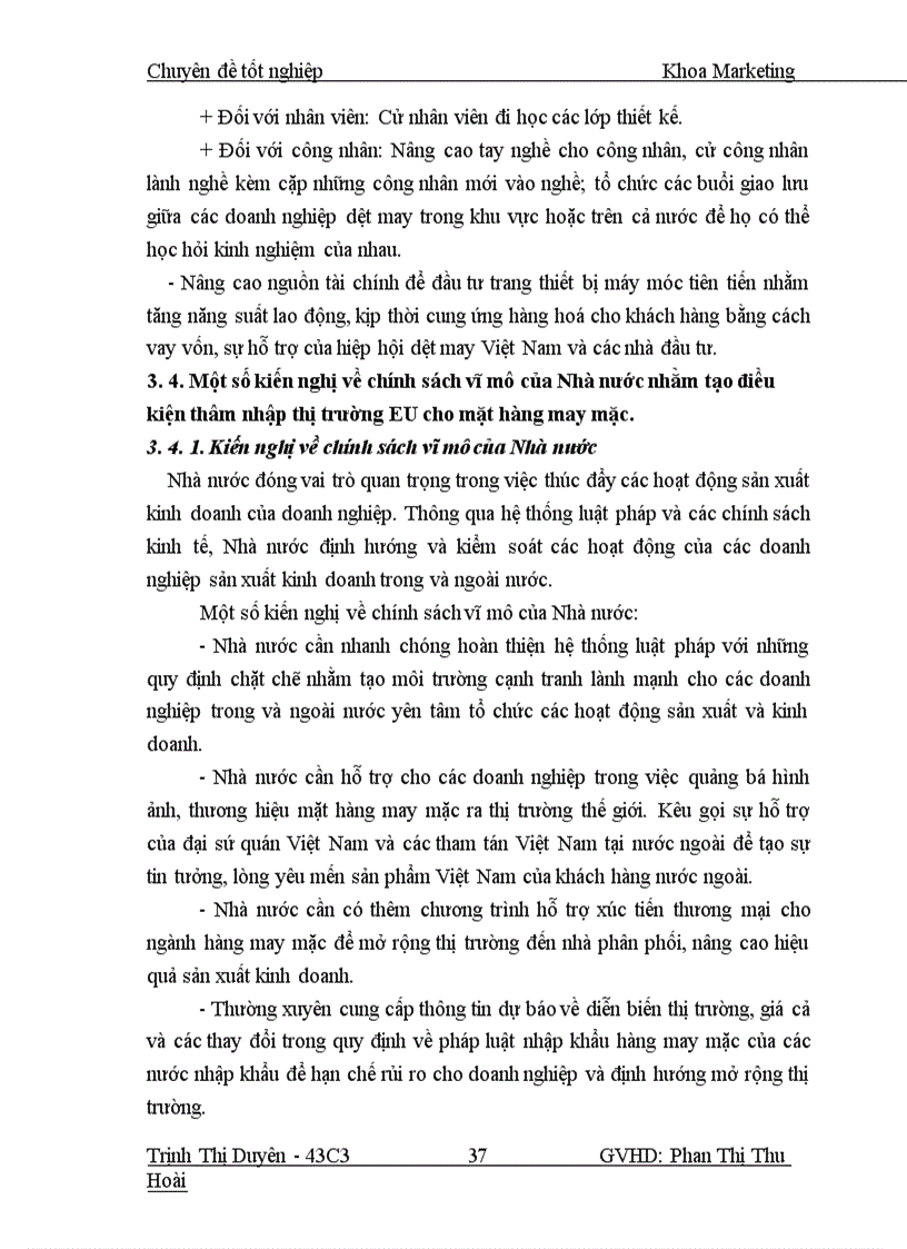 image for page Giải pháp marketing thâm nhập thị trường sản phẩm may mặc sang thị trường EU của công ty cổ phần may Trường Sơn 1