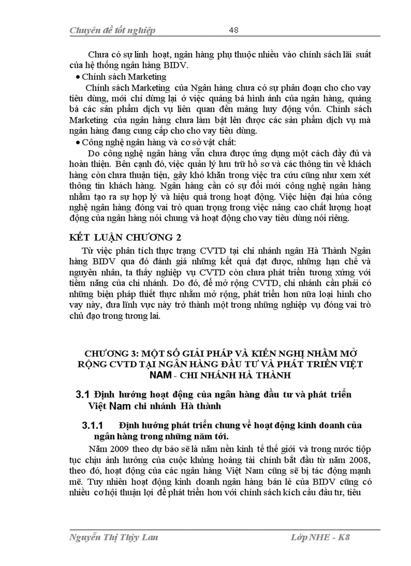 image for page Mở rộng cho vay tiêu dùng tại ngân hàng Đầu tư và Phát triển Việt Nam chi nhánh Hà Thành 1