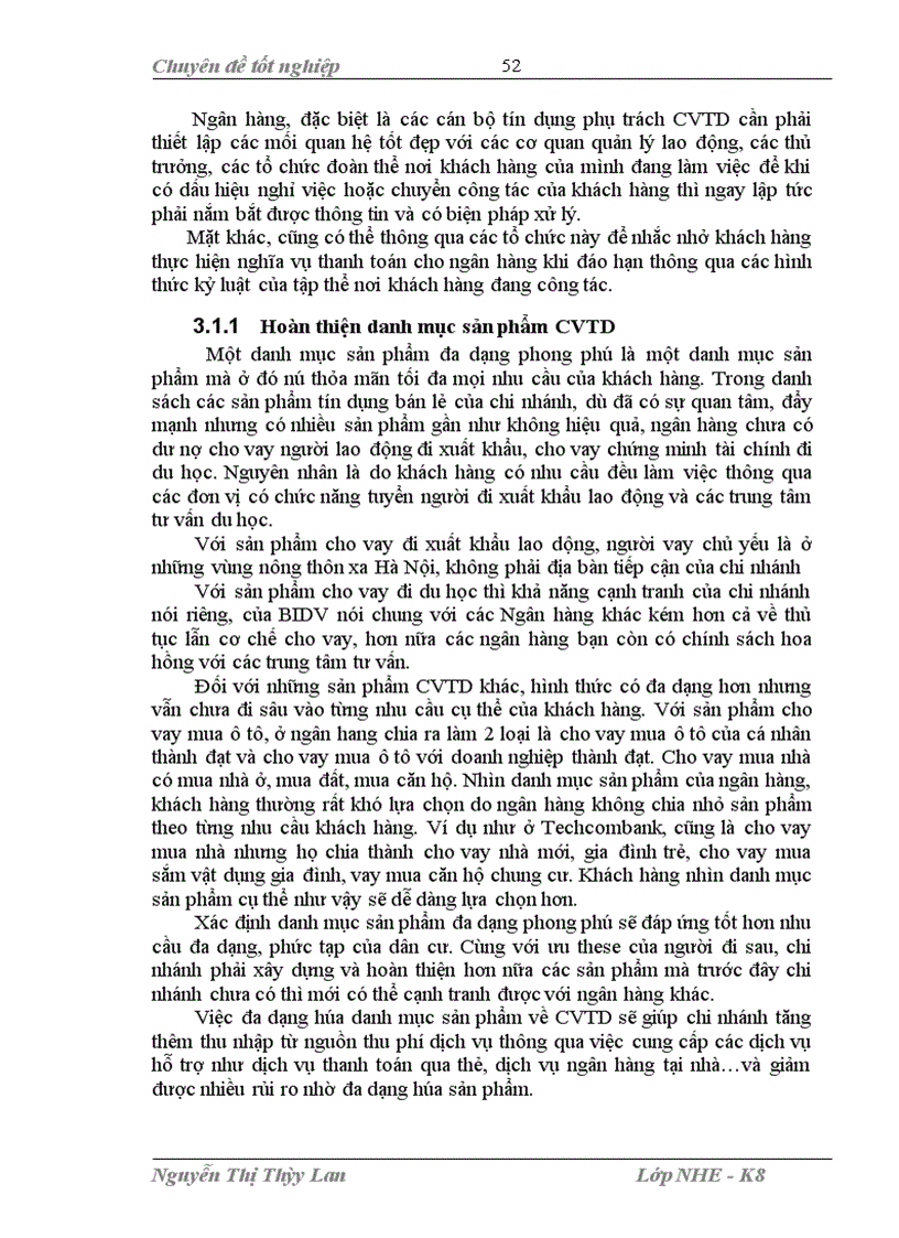 image for page Mở rộng cho vay tiêu dùng tại ngân hàng Đầu tư và Phát triển Việt Nam chi nhánh Hà Thành 1