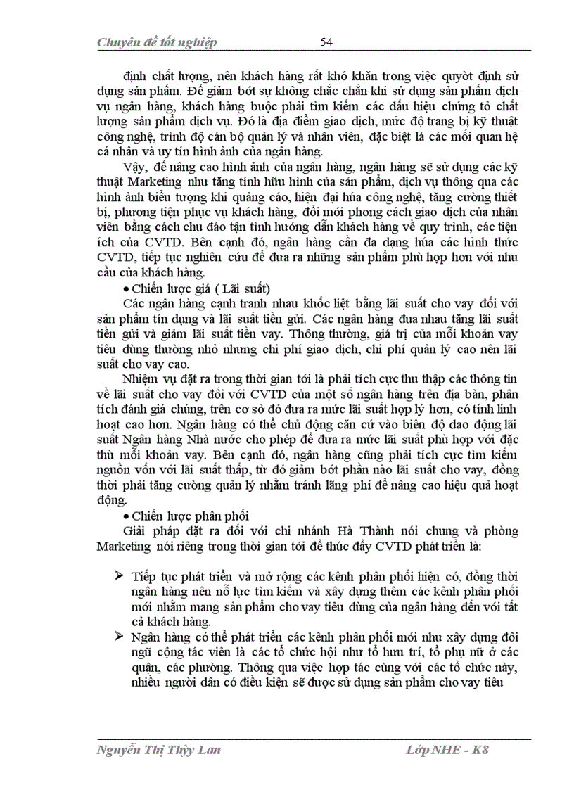 image for page Mở rộng cho vay tiêu dùng tại ngân hàng Đầu tư và Phát triển Việt Nam chi nhánh Hà Thành 1