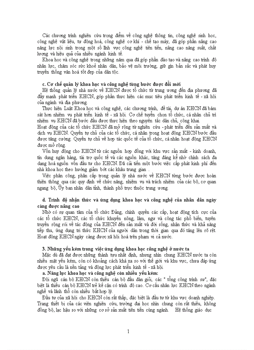 image for page Vai trò của khoa học và công nghệ đối với quá trình công nghiệp hóa hiện đại hóa ở Việt Nam