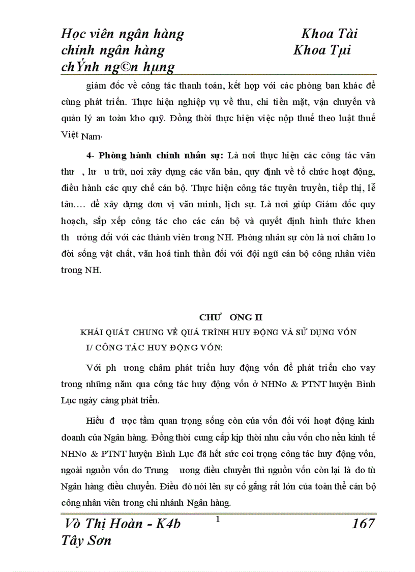 image for page Báo cáo thực tập tại Chi nhánh NHNo PTNT chi nhánh huyện Bình Lục
