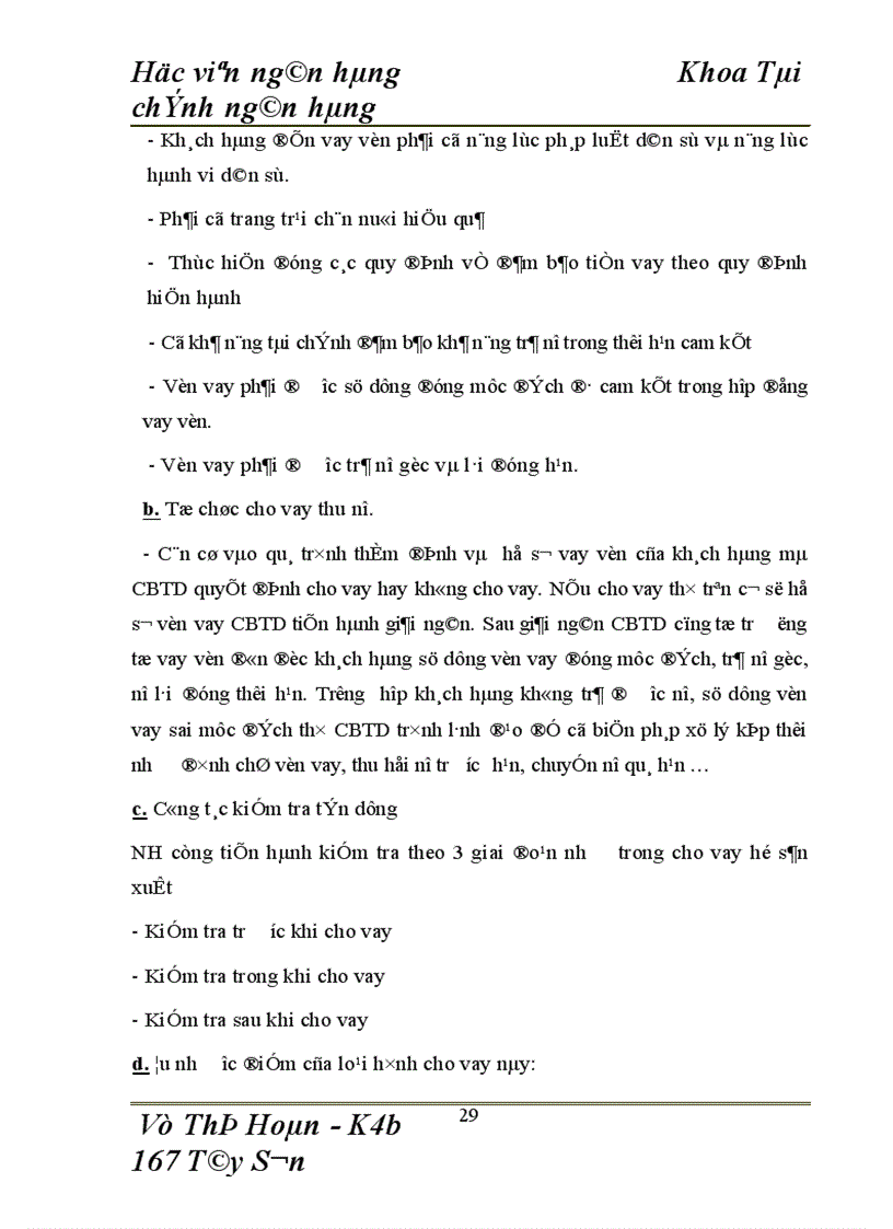 image for page Báo cáo thực tập tại Chi nhánh NHNo PTNT chi nhánh huyện Bình Lục