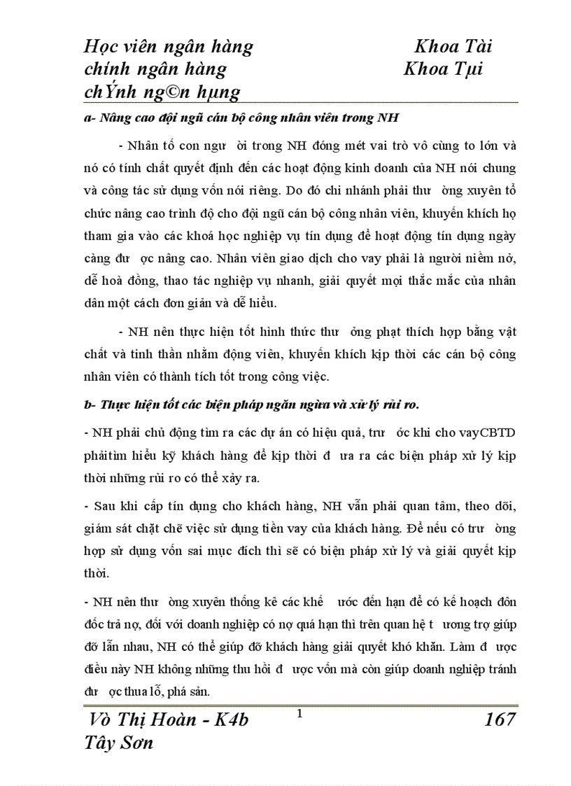 image for page Báo cáo thực tập tại Chi nhánh NHNo PTNT chi nhánh huyện Bình Lục