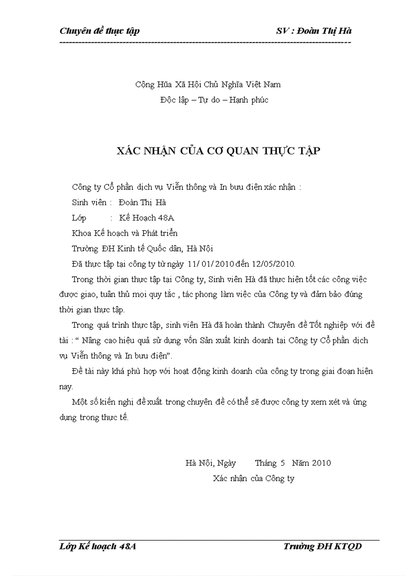 image for page Nâng cao hiệu quả sử dụng vốn sản xuất kinh doanh tại Công ty Cổ phần dịch vụ viễn thông và In bưu điện 1