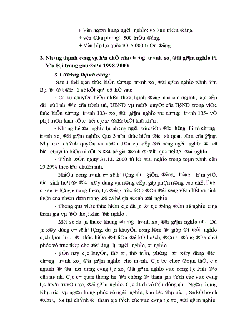 image for page Một số giải pháp nhằm đẩy mạnh chương trình xoá đói giảm nghèo tại tỉnh Yên Bái
