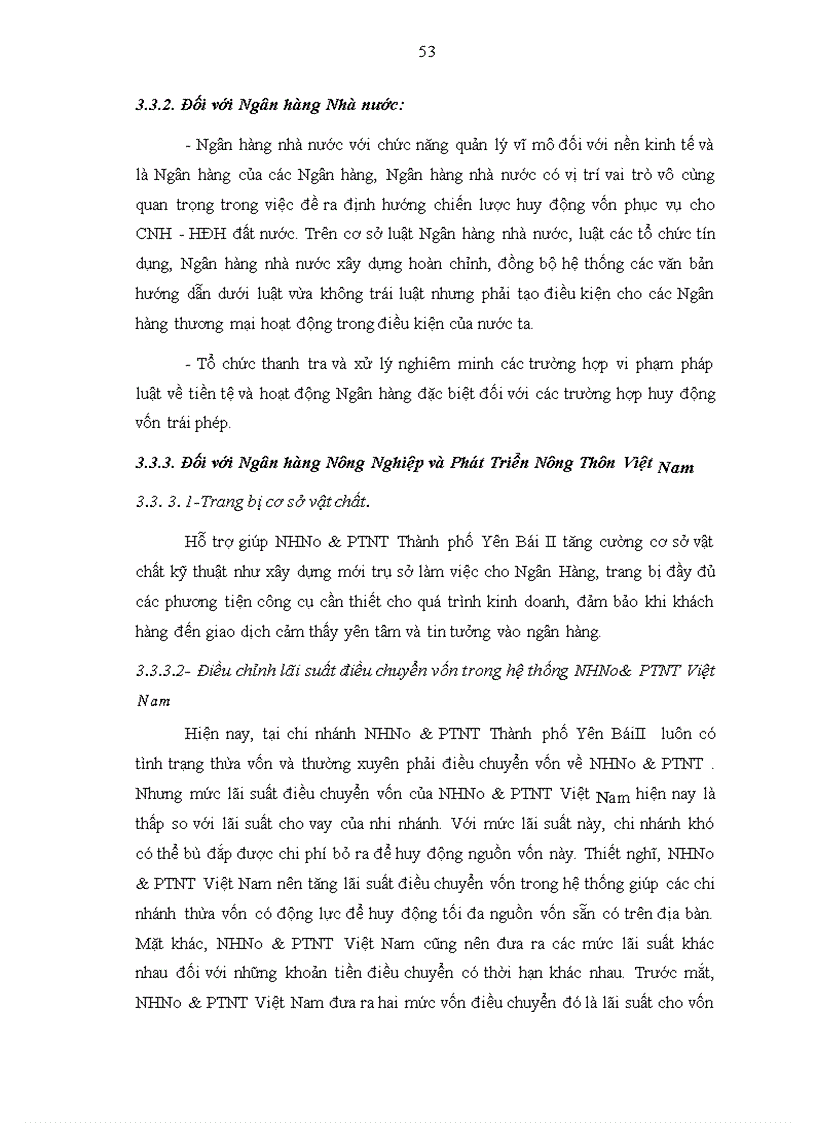 image for page Một số giải pháp nhằm nâng cao hiệu quả hoạt động huy động vốn tại Ngân hàng Nông nghiệp và Phát triển nông thôn Thành phố Yên Bái II