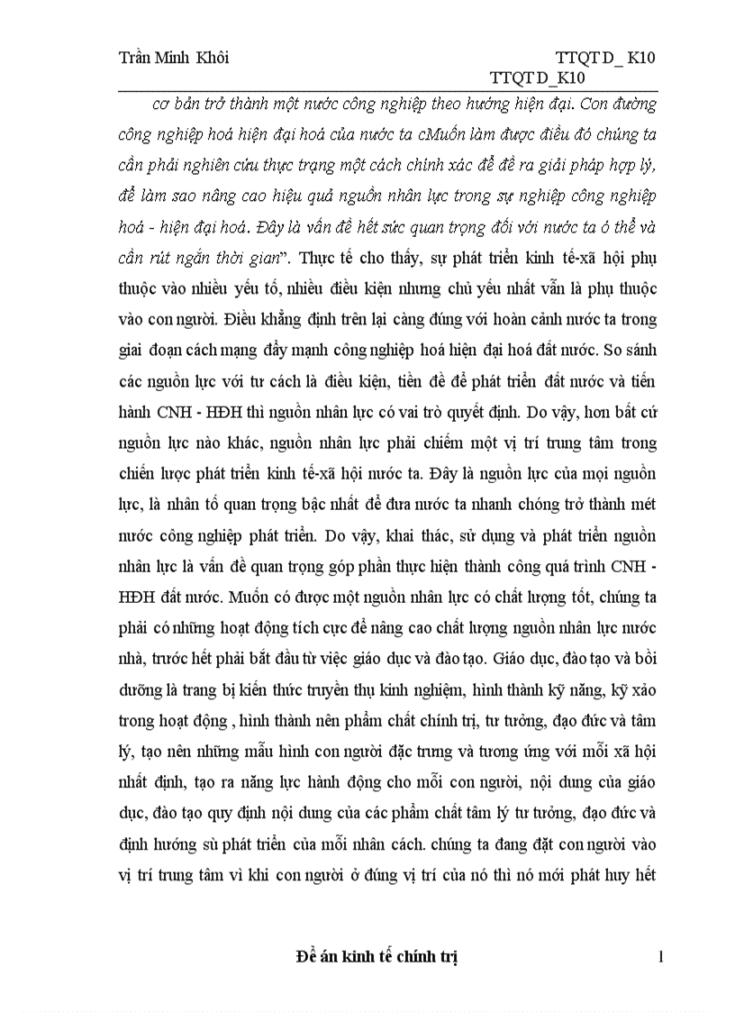 image for page Thực trạng và giải pháp để nâng cao hiệu quả của đào tạo và sử dụng nguồn nhân lực phục vụ cho sự nghiệp công nghiệp hoá hiện đại hoá ở Việt Nam 1