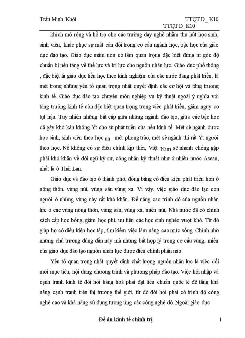 image for page Thực trạng và giải pháp để nâng cao hiệu quả của đào tạo và sử dụng nguồn nhân lực phục vụ cho sự nghiệp công nghiệp hoá hiện đại hoá ở Việt Nam 1