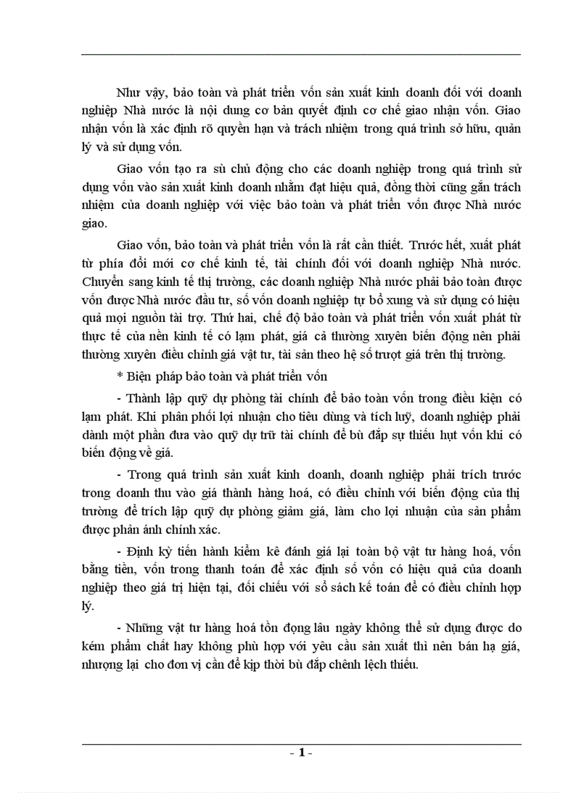 image for page Một số biện pháp nhằm nâng cao hiệu quả quản lý và sử dụng vốn sản xuất kinh doanh ở Nhà máy cơ khí Quang Trung 1