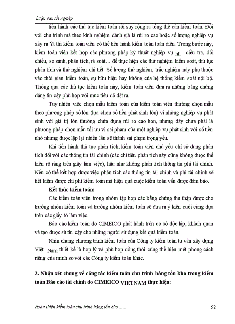 image for page Hoàn thiện kiểm toán chu trình hàng tồn kho trong kiểm toán Báo cáo tài chính do Công ty Kiểm toán tư vấn xây dựng Việt Nam thực hiện 1