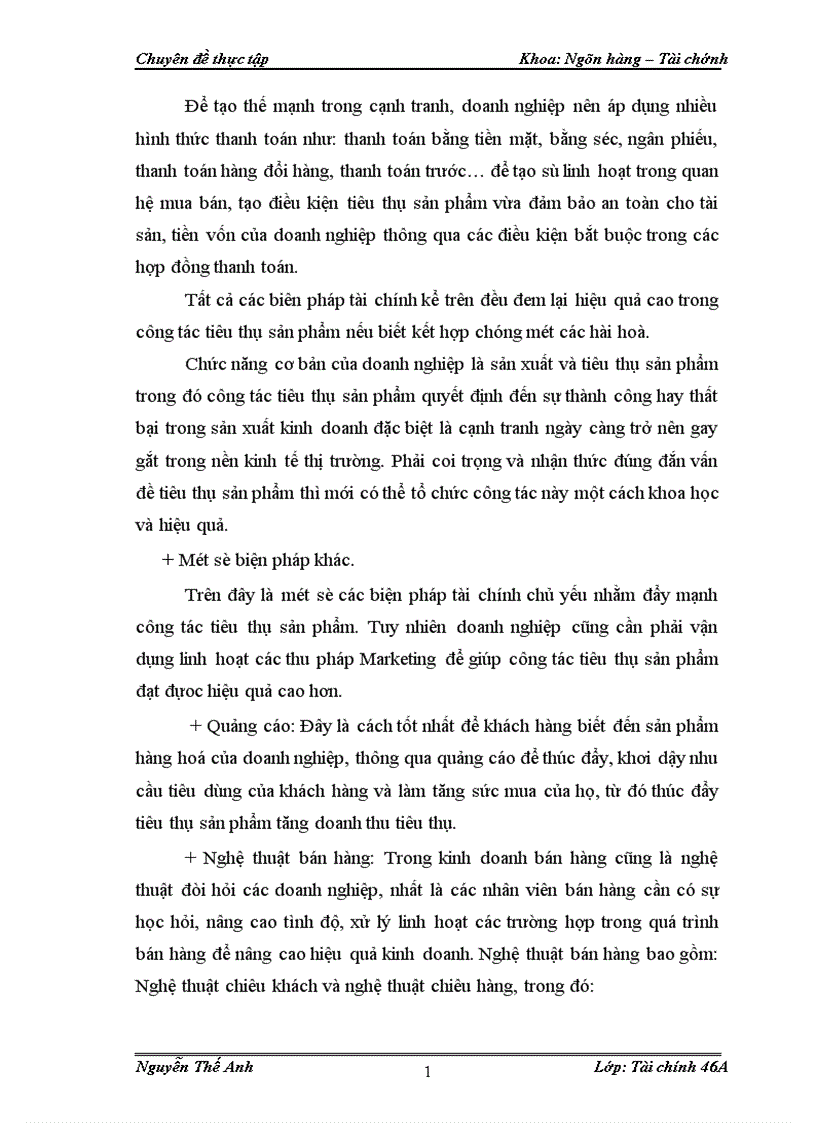 image for page Giải pháp tài chính nhằm đẩy mạnh công tác tiêu thụ và tăng doanh thu tiêu thụ sản phẩm tại Công ty CP LHTP Hà Tây