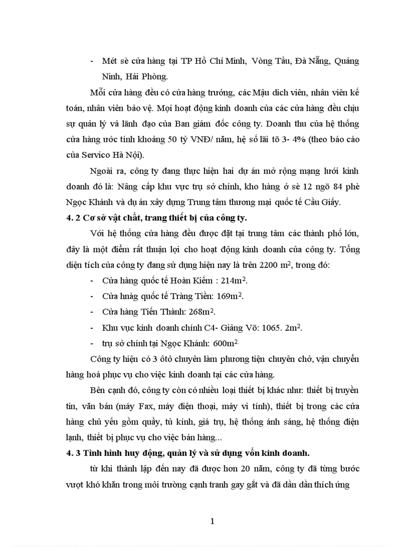 image for page Báo cáo thực tập tại Công ty Thương Mại Dịch vụ Tổng hợp Hà Nội