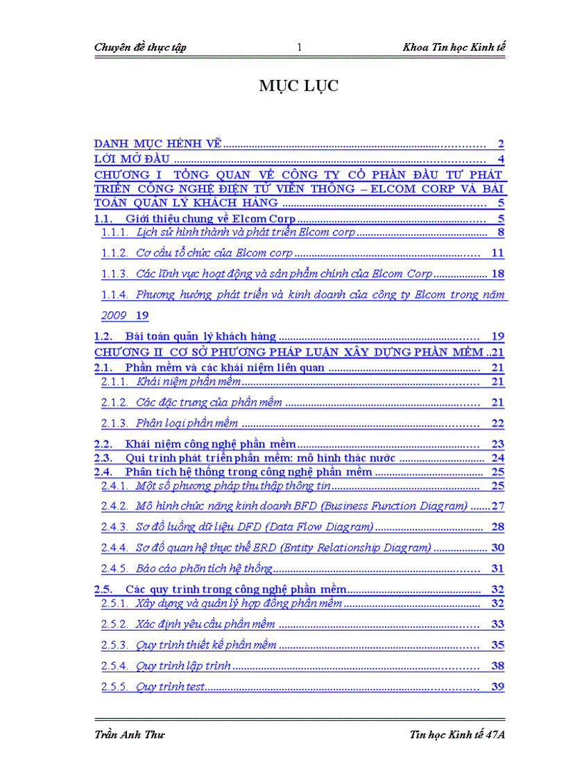 image for page Quản lý khách hàng tại công ty Cổ phần đầu tư phát triển công nghệ điện tử viễn thông Elcom Corp