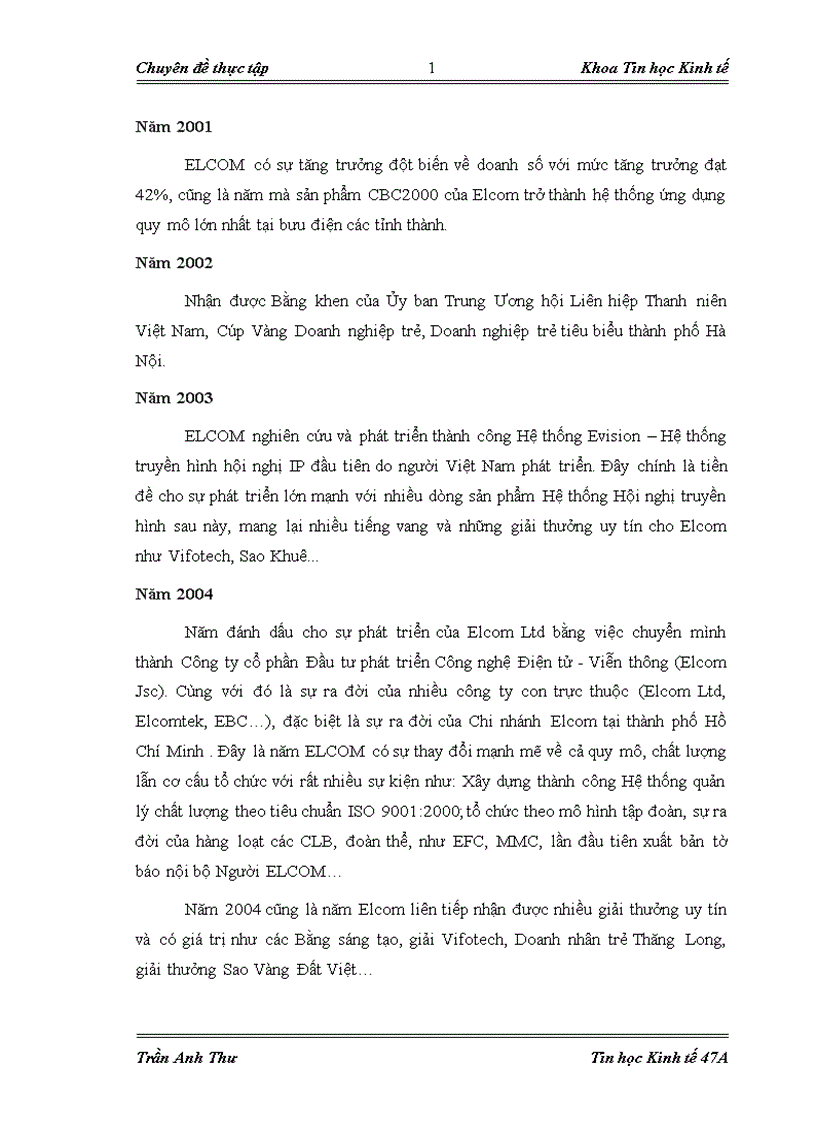 image for page Quản lý khách hàng tại công ty Cổ phần đầu tư phát triển công nghệ điện tử viễn thông Elcom Corp