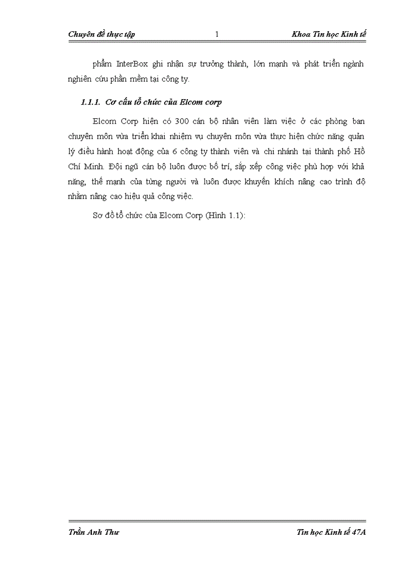 image for page Quản lý khách hàng tại công ty Cổ phần đầu tư phát triển công nghệ điện tử viễn thông Elcom Corp