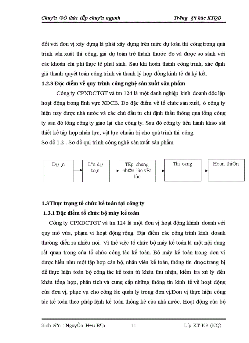 image for page Báo cáo thực tập tổng hợp tại Công ty Cổ phần xây dựng công trình giao thông và thương mại 124