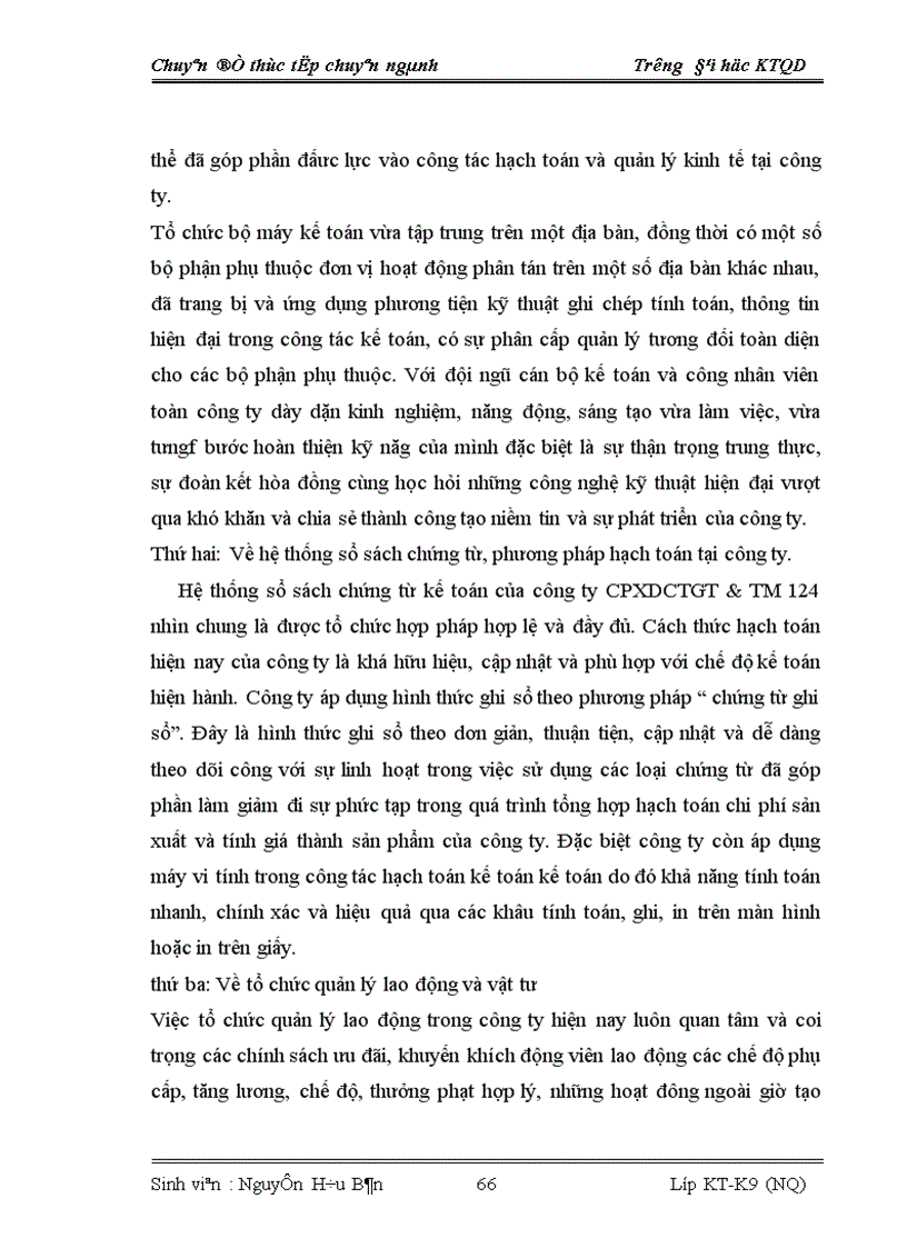 image for page Báo cáo thực tập tổng hợp tại Công ty Cổ phần xây dựng công trình giao thông và thương mại 124