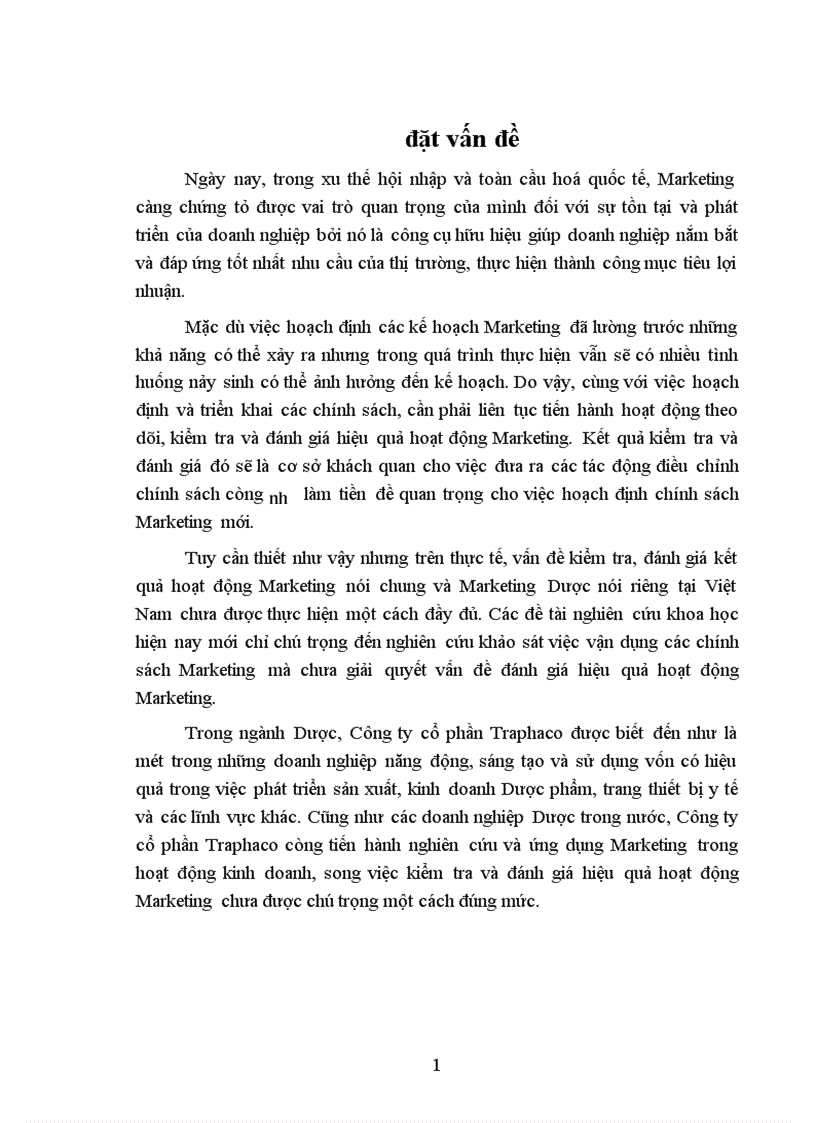 image for page Phân tích đánh giá hiệu quả hoạt động Marketing của Công ty cổ phần Traphaco giai đoạn 1999 2003 1