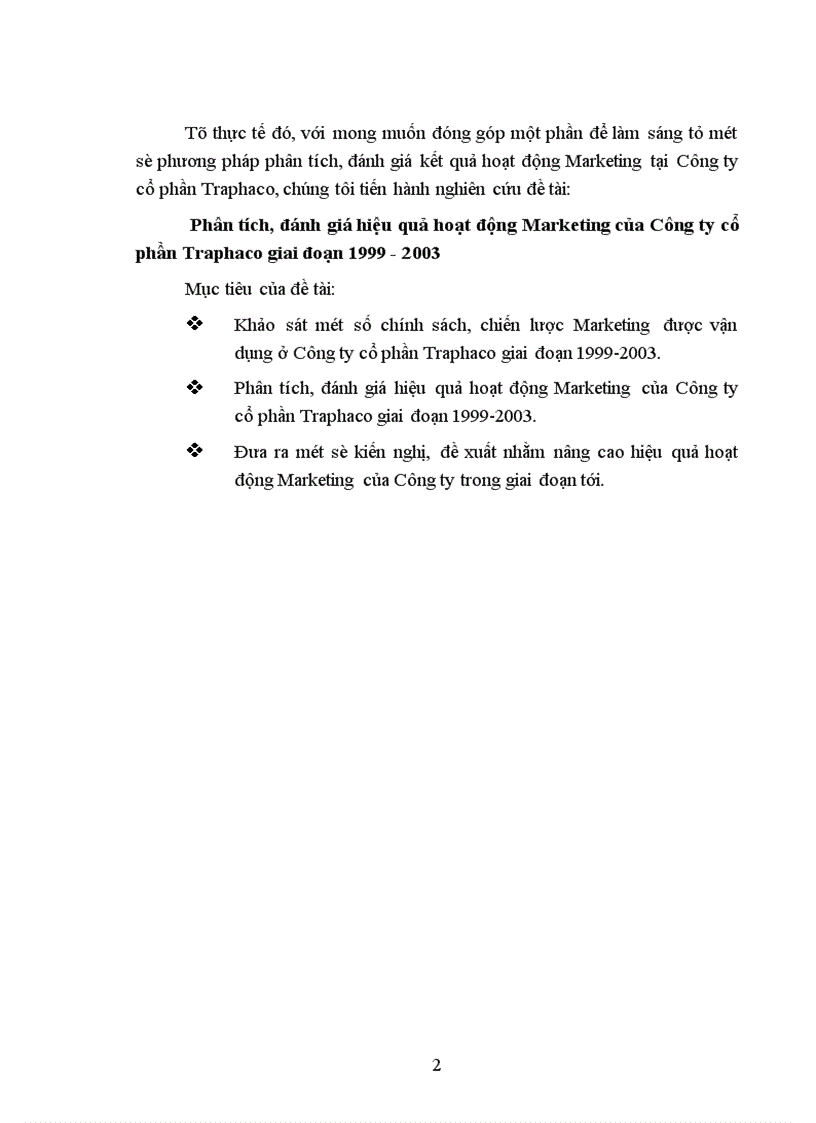 image for page Phân tích đánh giá hiệu quả hoạt động Marketing của Công ty cổ phần Traphaco giai đoạn 1999 2003 1
