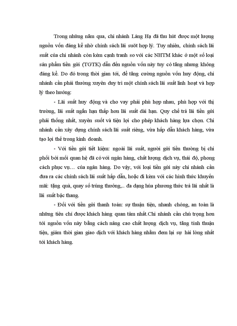 image for page Giải pháp nâng cao hiệu quả huy động vốn tại NHNo PTNT chi nhánh Láng Hạ