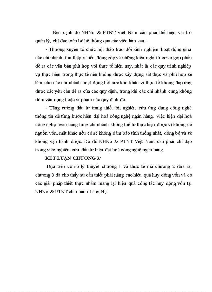 image for page Giải pháp nâng cao hiệu quả huy động vốn tại NHNo PTNT chi nhánh Láng Hạ