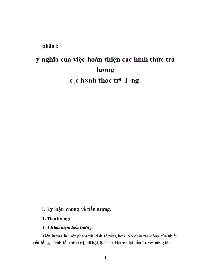 Một số biện pháp nhằm hoàn thiện các hình thức trả lương