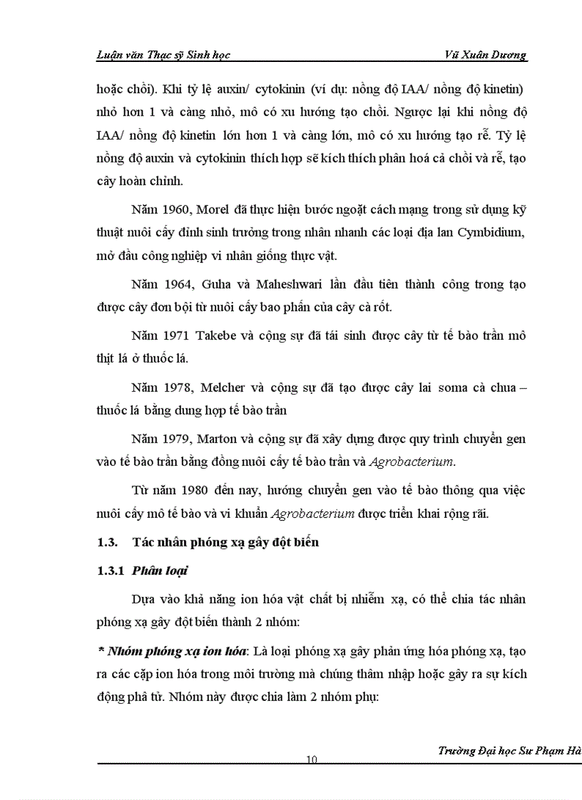 image for page Nghiên cứu ảnh hưởng của liều chiếu xạ tia gamma nguồn Co60 vào giai đoạn callus và giai đoạn hạt nảy mầm của một số dòng lúa có triển vọng 1