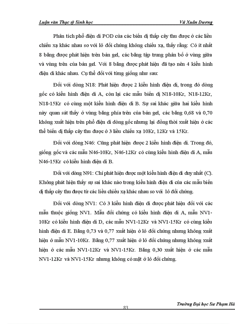 image for page Nghiên cứu ảnh hưởng của liều chiếu xạ tia gamma nguồn Co60 vào giai đoạn callus và giai đoạn hạt nảy mầm của một số dòng lúa có triển vọng 1