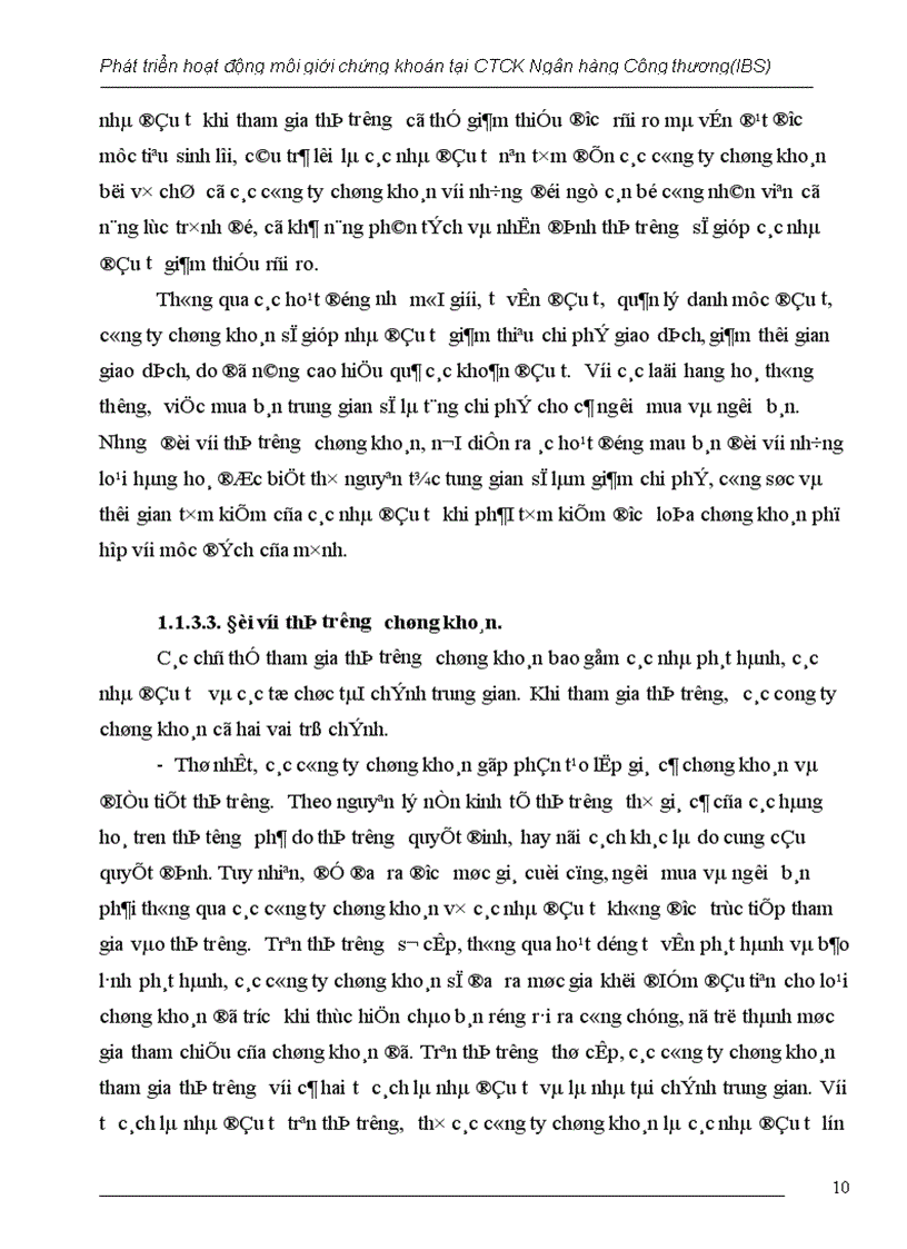 image for page Giải pháp phát triển hoạt động môi giới tại công ty chứng khoán Ngân hàng Công thương Việt Nam 1