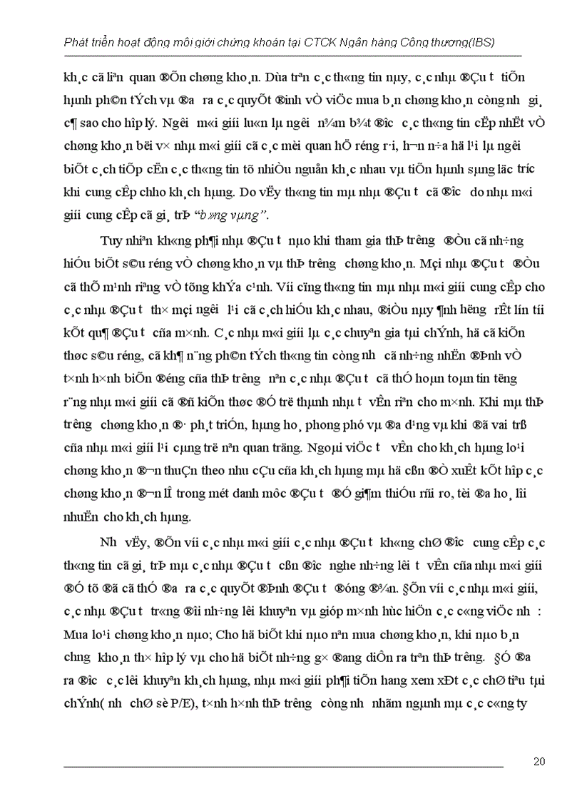 image for page Giải pháp phát triển hoạt động môi giới tại công ty chứng khoán Ngân hàng Công thương Việt Nam 1