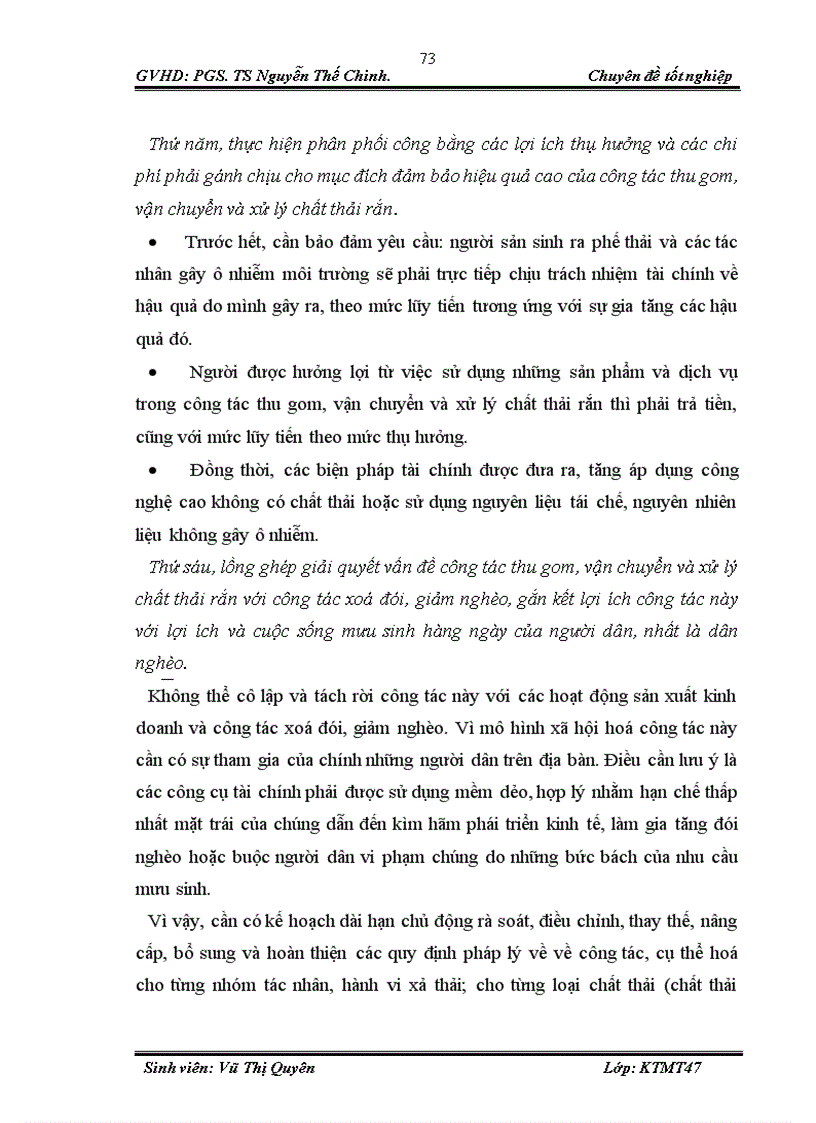 image for page Đánh giá hiệu quả của mô hình thực hiện xã hội hoá công tác thu gom vận chuyển xử lý chất thải rắn tại quận Tây Hồ 1