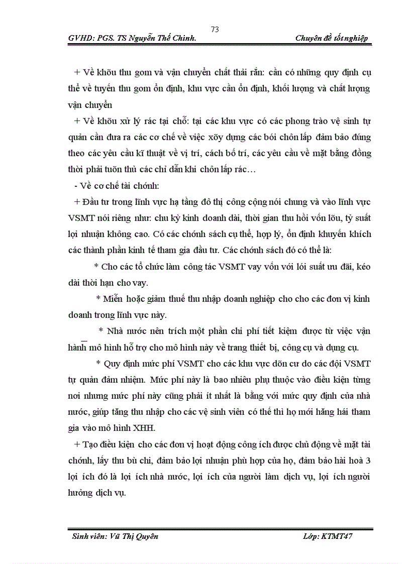 image for page Đánh giá hiệu quả của mô hình thực hiện xã hội hoá công tác thu gom vận chuyển xử lý chất thải rắn tại quận Tây Hồ 1