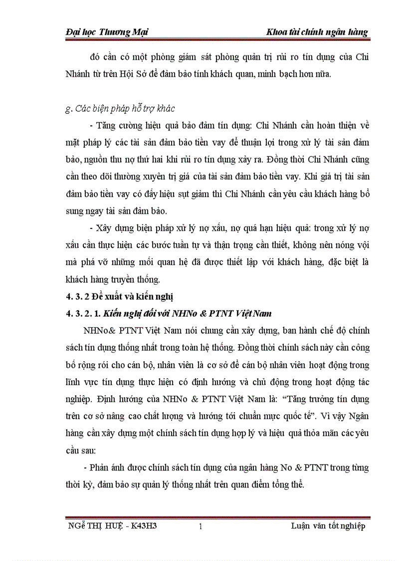 image for page Quản trị rủi ro tín dụng trong hoạt động cho vay tại NHNo PTNT chi nhánh Đông Bình Nam Định 1