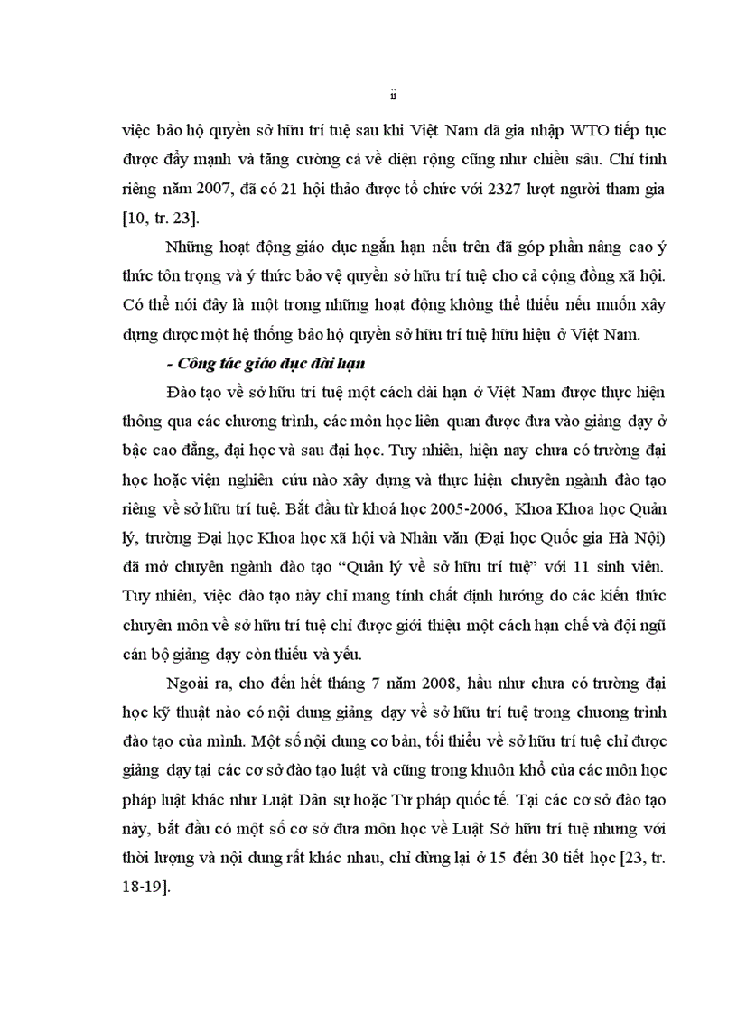 image for page Nghiên cứu cơ sở lý luận và thực tiễn để đưa sở hữu trí tuệ vào giảng dạy và đào tạo tại các trường đại học