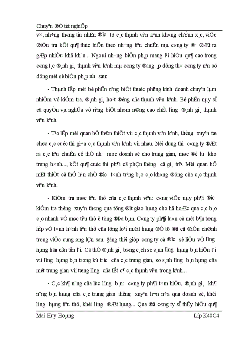 image for page Phát triển tổ chức kênh phân phối sản phẩm tại công ty Cổ Phần Thái Linh