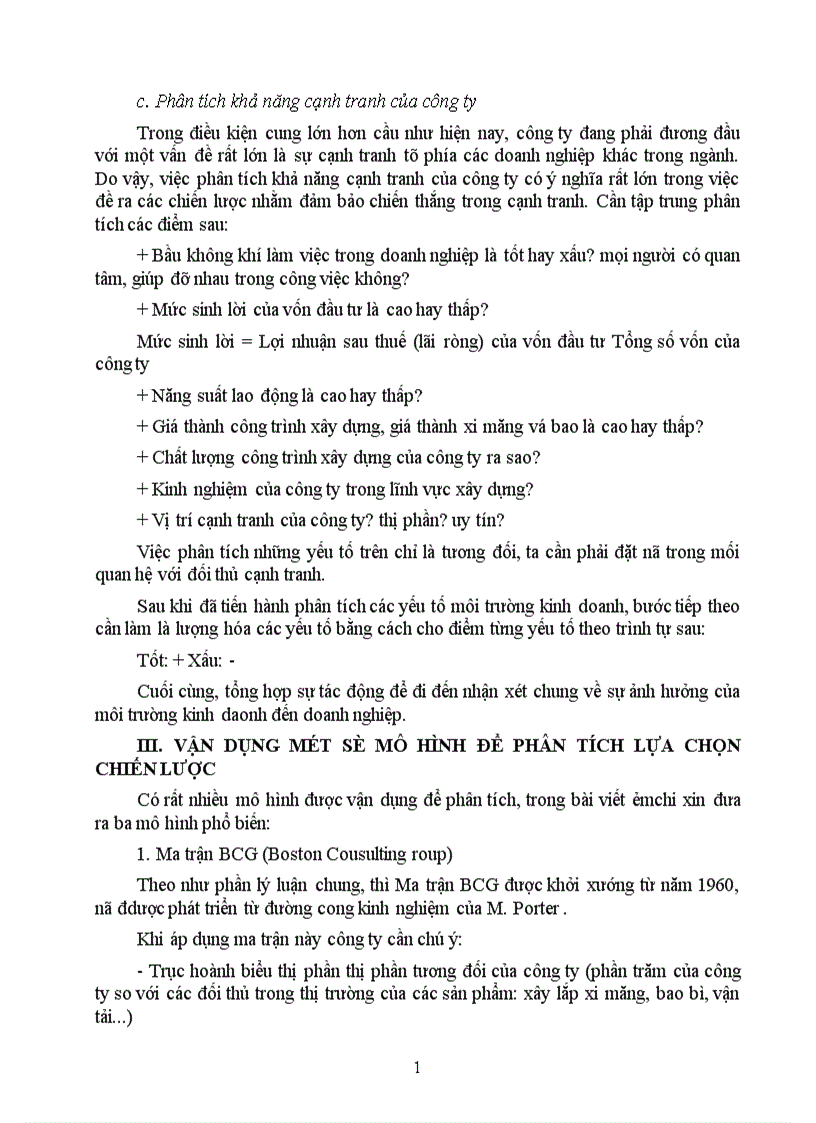 image for page Một số biện pháp chủ yếu nhằm góp phần hoàn thiện quá trình xây dựng chiến lược kinh doanh ở Công ty Xây lắp Vật tư Vận tải Sông Đà 12 1