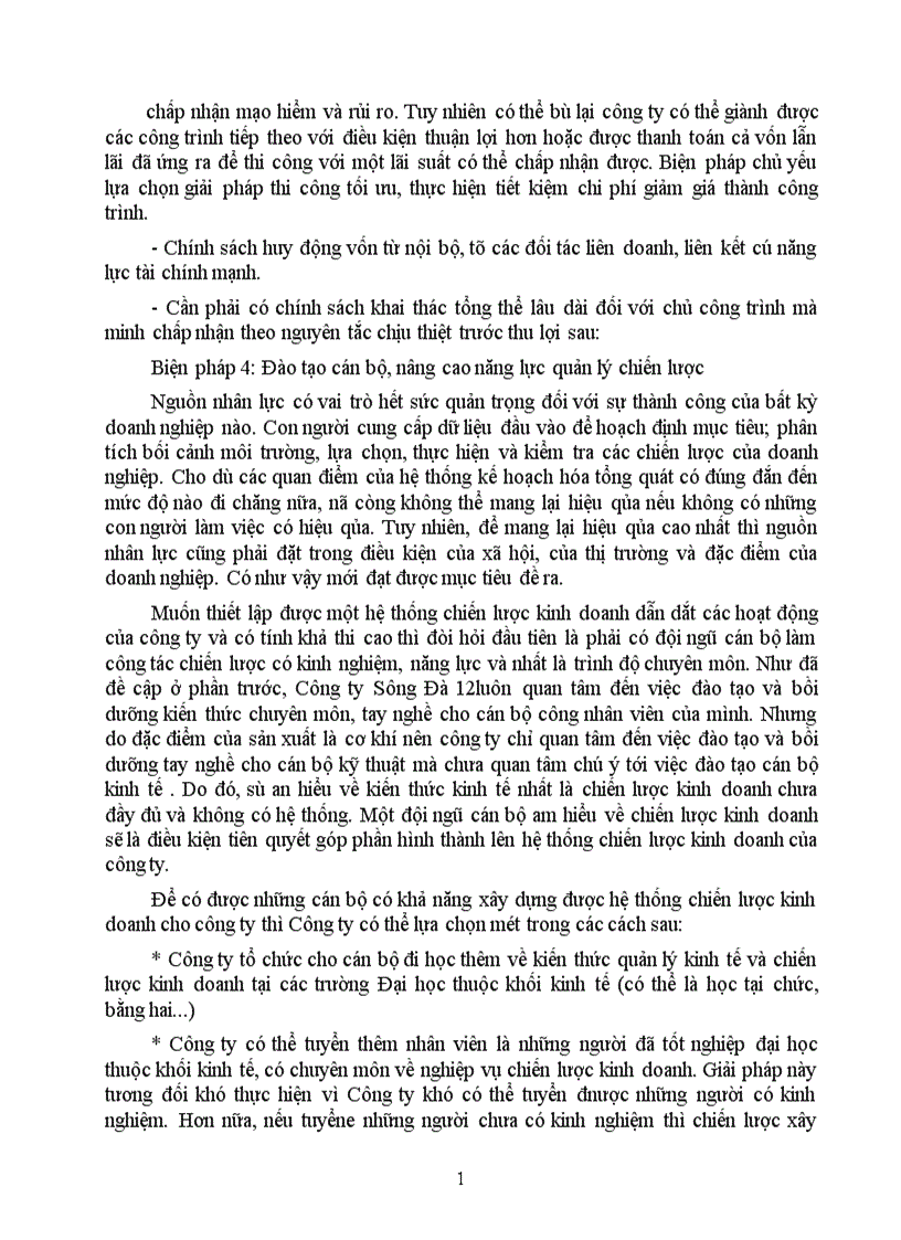 image for page Một số biện pháp chủ yếu nhằm góp phần hoàn thiện quá trình xây dựng chiến lược kinh doanh ở Công ty Xây lắp Vật tư Vận tải Sông Đà 12 1