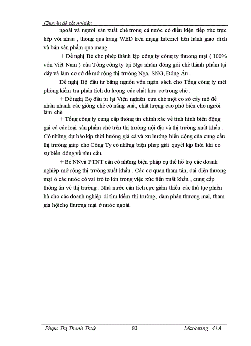 image for page Marketing hỗn hợp mở rộng thị trường chè của Công ty cổ phần chè Kim Anh 1